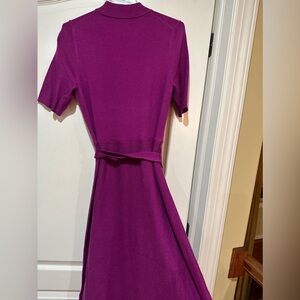 Ann Taylor Vibrant Purple Midi Dress (NWT)